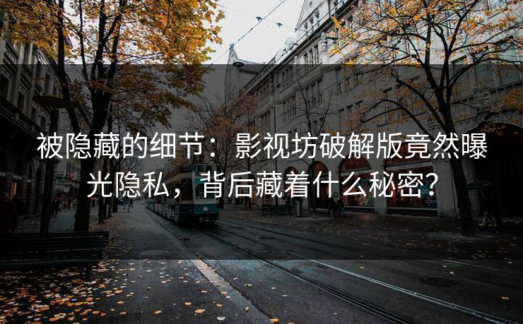 被隐藏的细节：影视坊破解版竟然曝光隐私，背后藏着什么秘密？